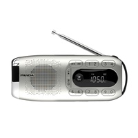 Radio portable mini avec écran LCD, batterie rechargeable intégrée, haut-parleur intégré, fonctions AM/FM/SD/USB/MP3