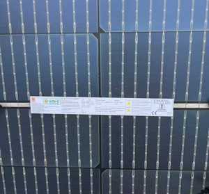 Panneau solaire photovoltaïque BIPV monocristallin bifacial double vitrage tout noir 560W, demi-cellules N-Type, efficacité 21%, garantie 25 ans, 182mm, CE 560w - Product Image 3