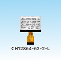 CH12864-62-2-L Panel LCD Grafis COG 1,9 Inci Layar LCD Matriks Titik 128x64 14Pin FPC Plug-in Modul LCD 12864 Langsung dari Pabrik