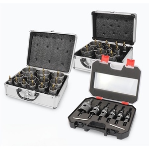 8Pcs 16-35MM/12PCS 16-55MM/16PCS 19-75MM Hole Saw Kit, High-quality Steel Hard Pointed Metal <b>Drill</b> Head Set - Product Image 2