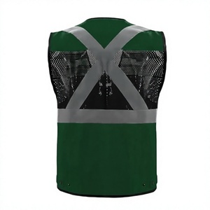 Gilet de sécurité réfléchissant haute visibilité personnalisé, gilet de travail pour la construction et la circulation, gilet de sécurité extérieur réfléchissant conforme aux normes ANSI - Product Image 2