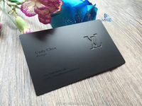 Tarjeta de Visita Metálica Brillante con Efecto Espejo, Color Oro Rosa