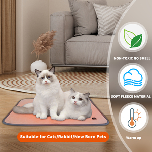 OEM Custom Logo 45*60cm Electric <b>Heating</b> Washable Reusable Pet Pad Winter Warm <b>Dog</b> Pad Pet <b>Mat</b> - Product Image 5