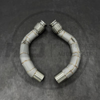 Système d'échappement pour BMW X5M/X6M F95/F96/LCI 4.4TT 2020+ Downpipe en acier inoxydable 304 avec isolation, tuyau avant