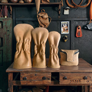 <span class=keywords><strong>Meilleur</strong></span> couvre-chef de <span class=keywords><strong>golf</strong></span> vintage en cuir véritable couvre-chef de <span class=keywords><strong>club</strong></span> de conducteur personnalisé avec logo en relief - Product Image 2