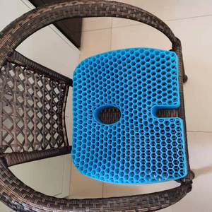 Handmade Double-layer Car Seat Cushion Gel Honeycomb Breathable <b>Memory</b> Foam Cooling Massage <b>Pillow</b> Positioner - Product Image 4