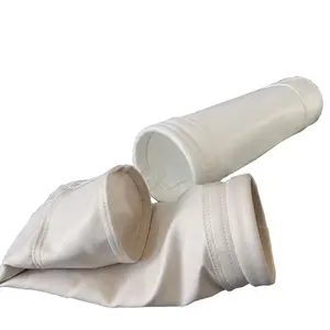 customized fiberglass filter bag glassfiber dust collector filter bag for dust removal