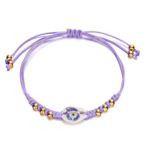 Bracelet tissé mode peint coquille étoile de mer tissé à la main Bracelet de coquille pour les femmes Uionen 1308 - Product Image 5