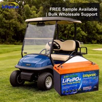 Batterie LiFePO4 haute capacité 24V 150AH Grade A 6000+ cycles pour voiturette de golf avec CAN Bus, BMS intelligent, connecteur Anderson, CE RoHS IP67, OEM ODM