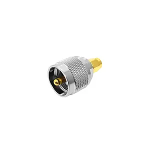 SO239 PL259 UHF Male to SMA Male Plug RF Coaxial Adapter Connector Wire Terminals Straight Brass