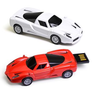 Creative Simulation Sports Car Metal USB Flash Drive Laser Printable Logo for Car Exhibition Advertising Gift Promotional Item