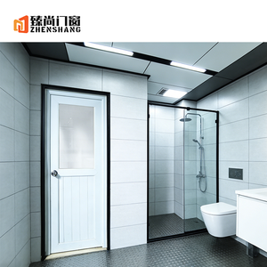 Puerta Batiente de Acero y Plástico UPVC Insonorizada <span class=keywords><strong>para</strong></span> Cocina/Baño/Balcón, Puerta Silenciosa de Aleación de Aluminio y Vidrio <span class=keywords><strong>para</strong></span> Villas - Product Image 5