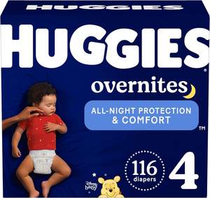 Lot de 3 couches Huggies de nuit douces et confortables pour bébés de 16 à 28 lb Couches Huggies pour enfants 132 pièces - Product Image 2