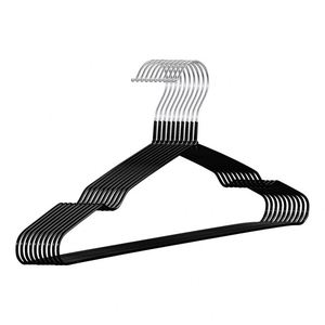 Home Metal Adult Non Slip Seamless <b>Clothes</b> Hanger Groove Dipped Plastic Design Household Wardrobe Use Wall Mounted Multifunction - Product Image 4