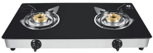 Glass Cooktop - 2 burner Glass Cooktop - 2 burner Frame - Stainless Steel Glass - 6MM Toughened Burners - Cast Iron Knobs - Product Image 4