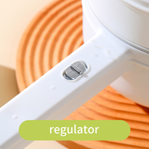 Sartén eléctrica con recubrimiento de esmalte de cerámica, Mini olla multifunción para hervir arroz, vaporera eléctrica - Product Image 5