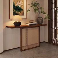 Console murale en bois massif de style chinois moderne pour la décoration du couloir et du salon