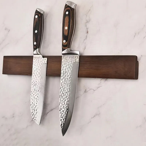Nouveauté - Barre magnétique à <span class=keywords><strong>couteaux</strong></span> en bois d'acacia rectangulaire à fixer au mur, <span class=keywords><strong>porte</strong></span>-<span class=keywords><strong>couteaux</strong></span> magnétique pour la cuisine - Product Image 1