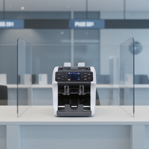 Machine de tri de billets à deux compartiments, de qualité professionnelle, avec écran tactile, pour le tri et le comptage de monnaies, 1000 pièces/min, devises mixtes - Product Image 2