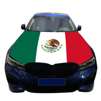 Couverture nationale de capot de voiture abordable drapeau mexique couverture de moteur de voiture drapeau vente directe d'usine tissu polyester
