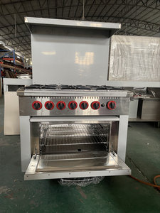 Cocina Profesional de Gas de Acero Inoxidable con 6 Quemadores y Horno para Hoteles y Restaurantes, Alta Productividad - Product Image 5
