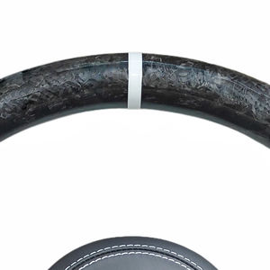 พวงมาลัยคาร์บอนไฟเบอร์ฟอร์จสำหรับรถยนต์เมอร์เซเดส-เบนซ์ AMG รุ่น A, E, S, C คลาส C36, G63, C43, W202, W203, W204, W205, W206, W207, W166, W167 - Product Image 3