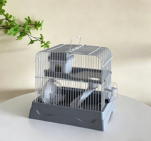 <span class=keywords><strong>Cage</strong></span> à hamster de luxe à double étage, <span class=keywords><strong>cage</strong></span> portable de grande taille pour hamster doré, hamster syrien, habitat multi-niveaux pour petits animaux - Product Image 2