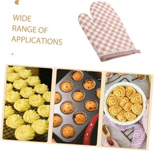 Gants de four et de barbecue anti-brûlure, isolants thermiques, épais, résistants aux hautes températures, pour cuisine et micro-ondes, directement de l'usine - Product Image 5
