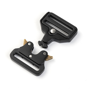 หัวเข็มขัดล็อคอัตโนมัติ สีดำ โลหะผสมสังกะสี ปลดเร็ว สำหรับอุปกรณ์เสริมกระเป๋าคาดเอว DZK433-38 - Product Image 3