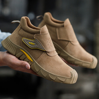 Chaussures de sécurité en tissu tissé respirantes, légères, antidérapantes, avec réduction de la pression et amorti des chocs