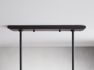 Lustre suspendu moderne de style industriel nordique, bronze foncé, linéaire, pour îlot de cuisine, salle à manger, restaurant, bar - Product Image 4