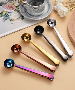 Cuchara Medidora de Café 2 en 1 de Acero Inoxidable Syh386 al por Mayor con Clip Sellador de Bolsas, Cuchara para Leche, Té y Polvo de Granos - Product Image 2