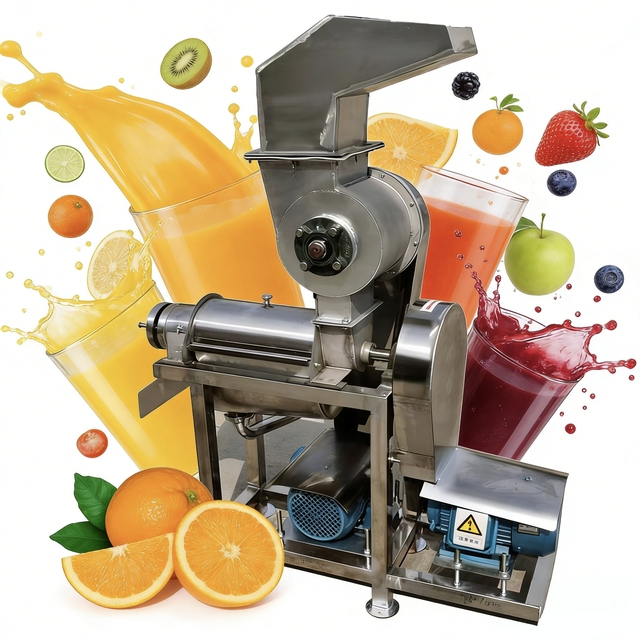 500-1000kg/H Industrial Cold Press Screw Juicer Machine Commercial Fruit Vegetable Juice Extractor for Juice Production Line