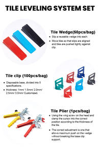 Espaciador nivelador de porcelana de plástico de 1,0mm para uso doméstico moderno, Clips autonivelantes para suelo y cuñas, accesorios reutilizables para azulejos - Product Image 4
