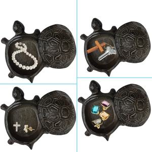 Boîte cachée de clé de <span class=keywords><strong>tortue</strong></span> vintage-Boîte de rangement de clé de rechange en fonte, ornement décoratif de jardin et de maison - Product Image 4