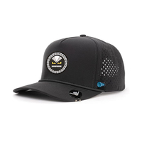 Gorra de Béisbol Personalizada de Moda, 100% Poliéster, Sin Estructura, de 5 Paneles, Unisex, Ajustable, con Orificios Cortados con Láser, Puntos Redondos, Cuerda, Gorra Deportiva