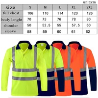 Camiseta DE TRABAJO reflectante Hi Vis para hombre, camiseta Polo de seguridad con texto o logotipo personalizado para ropa de trabajo de seguridad de construcción de carreteras