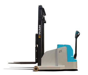 कम मस्तूल 800 हल्के वजन पोर्टेबल लिफ्ट हाथ मिनी चोर छोटे आकार बिजली फोर्कलिफ्ट लोड 800kg 0.8ton पैलेट स्टेकर - Product Image 3