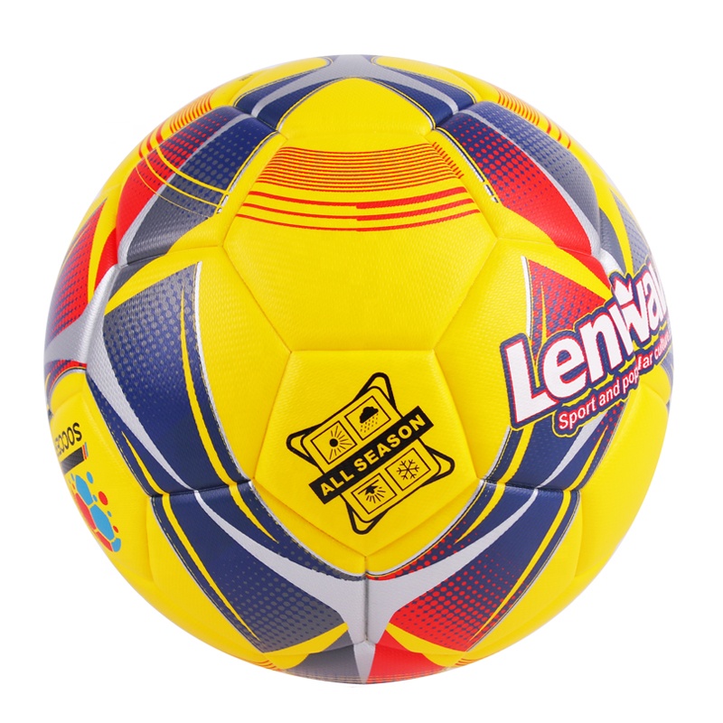 Новинка 4/5, футбольный мяч Lenwave официального размера из полиуретана, термоскрепленный тренировочный мяч из ПВХ с резиновым пузырьком