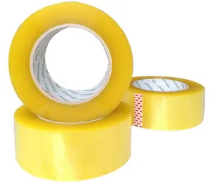 China Good Price Bopp Adhesive Tape Clear Brown Transparent Adhesive Tape Roll BOPP Transparent Packing Tape Cinta