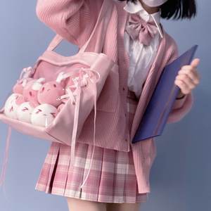Sac à bandoulière transparent Ita Bag avec fenêtre transparente, motif lapin mignon, pour cosplay et conventions, nouveauté 2026 - Product Image 4