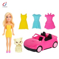 Ensemble de robes de couleur et de voiture, jeu de mode pour filles, robe de poupée DIY pour filles, cadeau