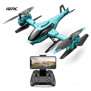 Aeroplano RC Pieghevole 4DRC V10 con Mantenimento dell'Altitudine, Acrobazie, Decollo con Un Tasto, Controllo Remoto con Videocamera WiFi FPV per Video in Diretta - Product Image 1