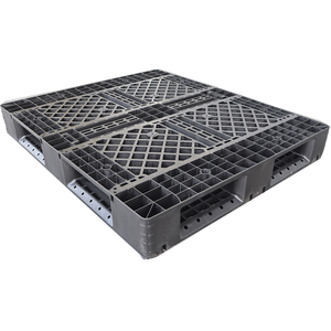 Manufactory Wholesale Black Nestable 1200x1000 Hdpe Heavy Duty Stackable Plastic Pallet