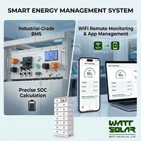 Sistem Baterai LiFePO4 Tegangan Tinggi WATT SOLAR 256V 314Ah 80kWh, Sel Grade A, BMS Cerdas, Dilengkapi Pemadam Kebakaran Aerosol Terintegrasi