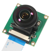 Module caméra Raspberry Pi OV5647 5MP avec objectif fisheye grand angle 175 degrés pour Raspberry Pi 4 / 3 Modèle B