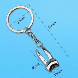Creative Luxury Mini Dental Molar Tooth Shaped Aluminum <b>Keychain</b> Custom Made Promotional Gift with Bottle Opener Function - Product Image 6