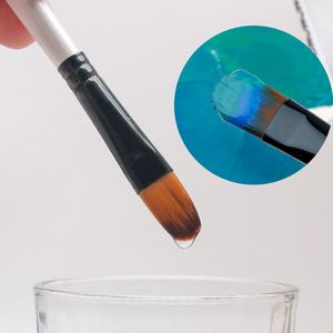 Xin Bowen 6-teiliges Künstler-Pinselset mit Weißem Griff und Nylonhaar, Fabrik-Großhandel Malerpinsel für Kunstmalerei - Product Image 5