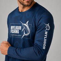 Chemises de protection solaire UPF 50+ pour hommes, imprimées sur mesure, manches longues, protection UV, pour la pêche, la randonnée, la natation, la course à pied