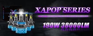 Bombilla LED X-7SEVEN XAPOP 190W 38000LM H4 H11 con Tubos Dobles de Cobre, Bombilla LED H8 9005 9006 para Auto, Bombilla LED H7 12V para Faros Delanteros de Automóvil - Product Image 6